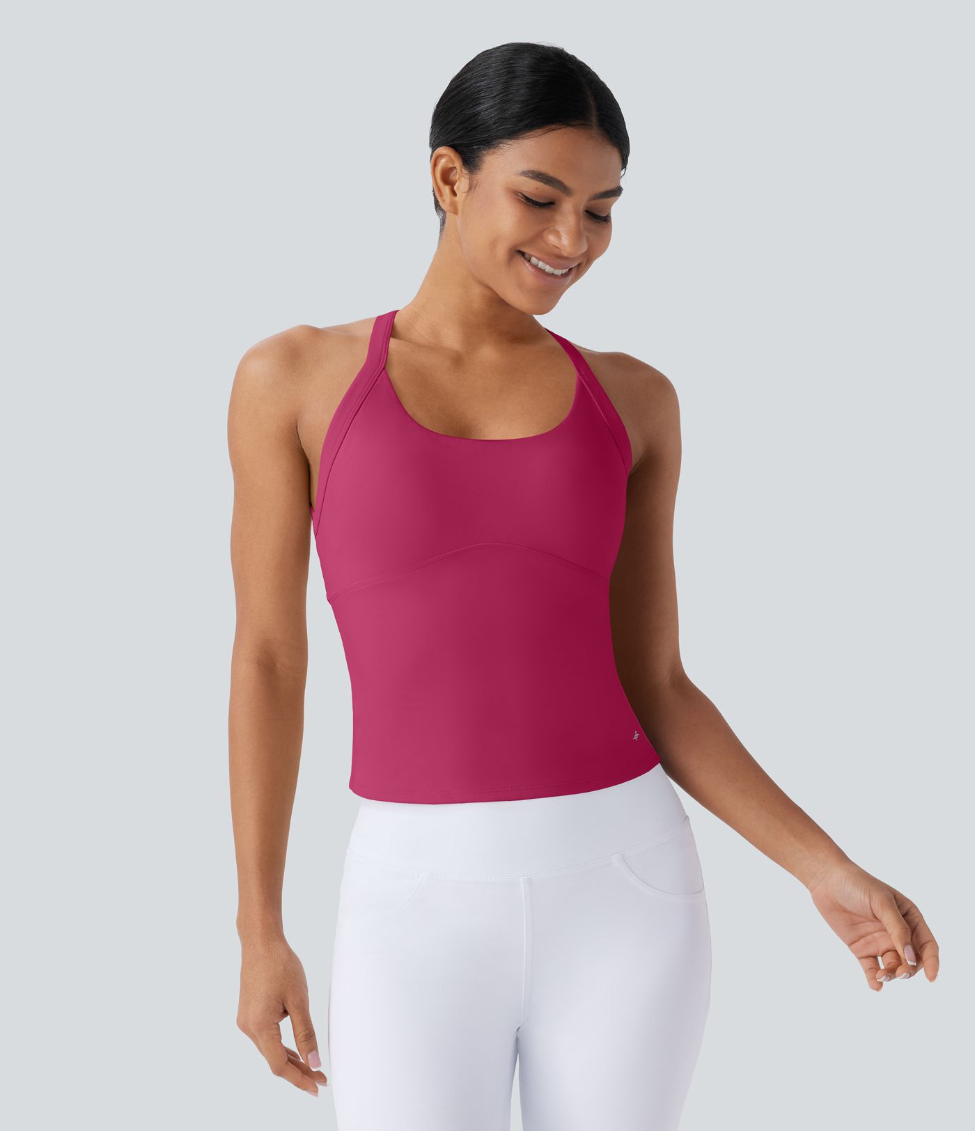 SoftlyZero™ Plush Cut Out Yoga Tank Top A-C Cups
