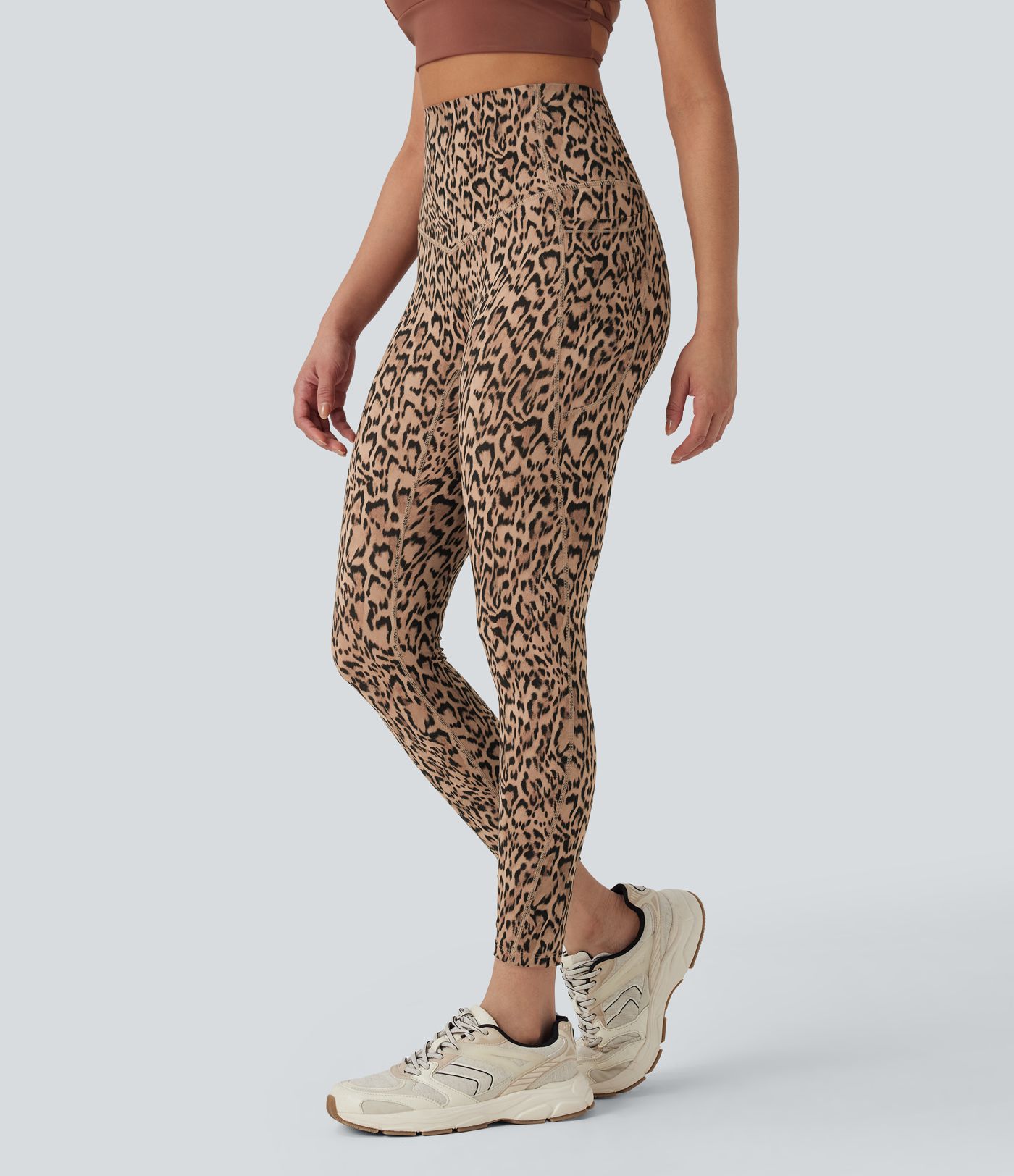 Halara UltraSculpt™ Leopard Print High Waisted Tummy Control Yoga Leggings with Pockets Halara UltraSculpt™ Leopard Print High Waisted Tummy Control Yoga Leggings with Pockets