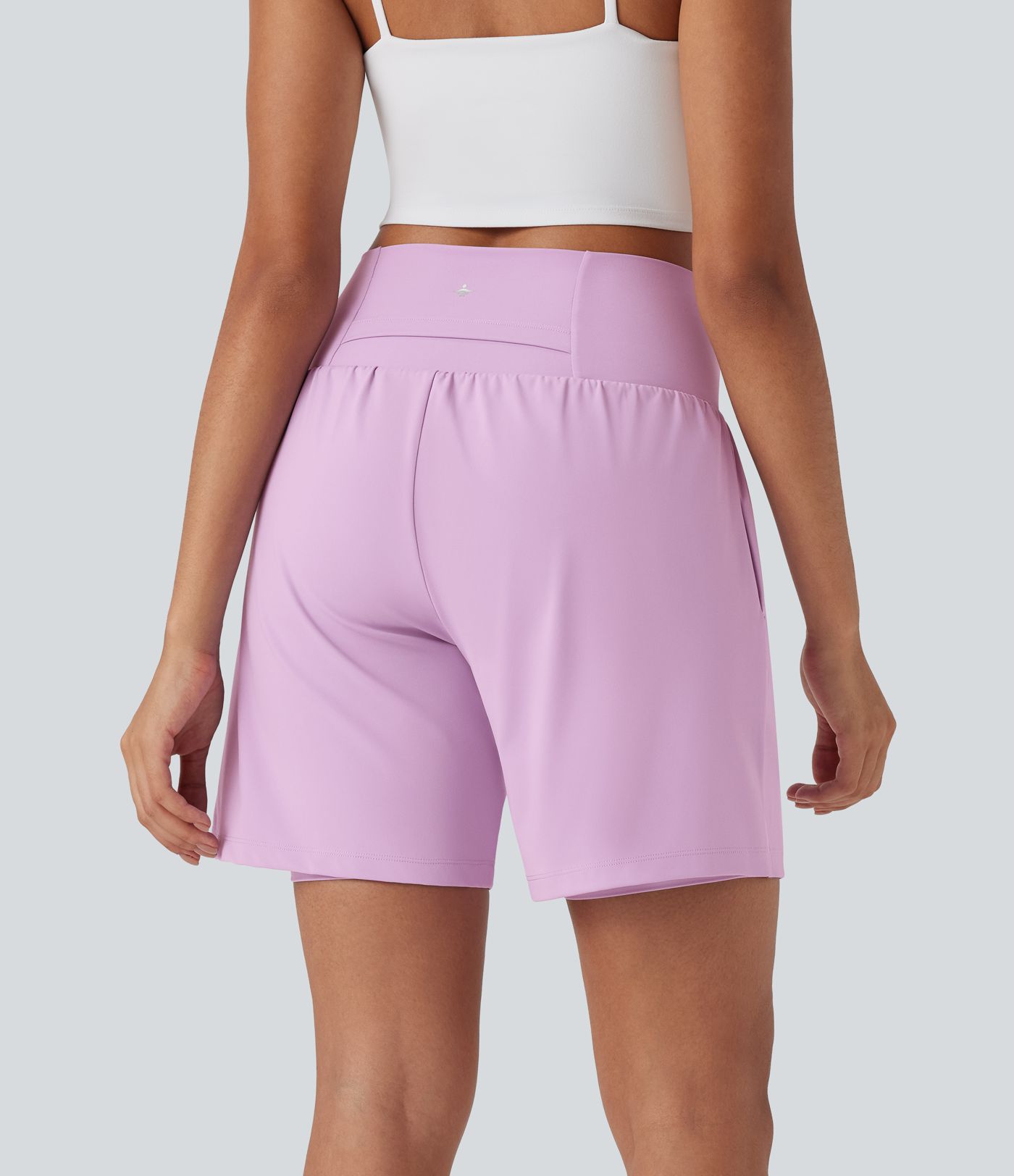 SoftlyZero™ Airy Super High Waisted 2-in-1 Cool Touch Yoga Shorts 7" with Pockets