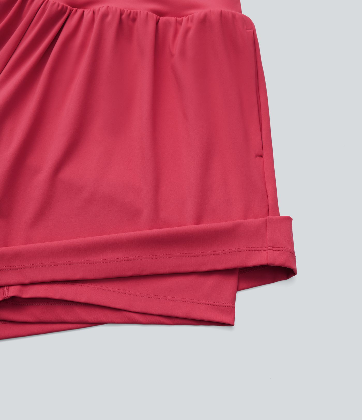 SoftlyZero™ Airy Super High Waisted 2-in-1 Cool Touch Yoga Plus Size Shorts 7" with Pockets