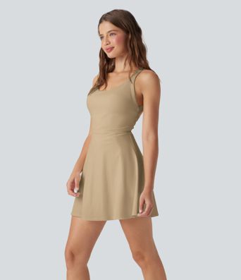 SoftlyZero™ Airy Molded Cups Cool Touch Dance Active Dress-Easy Peezy Edition