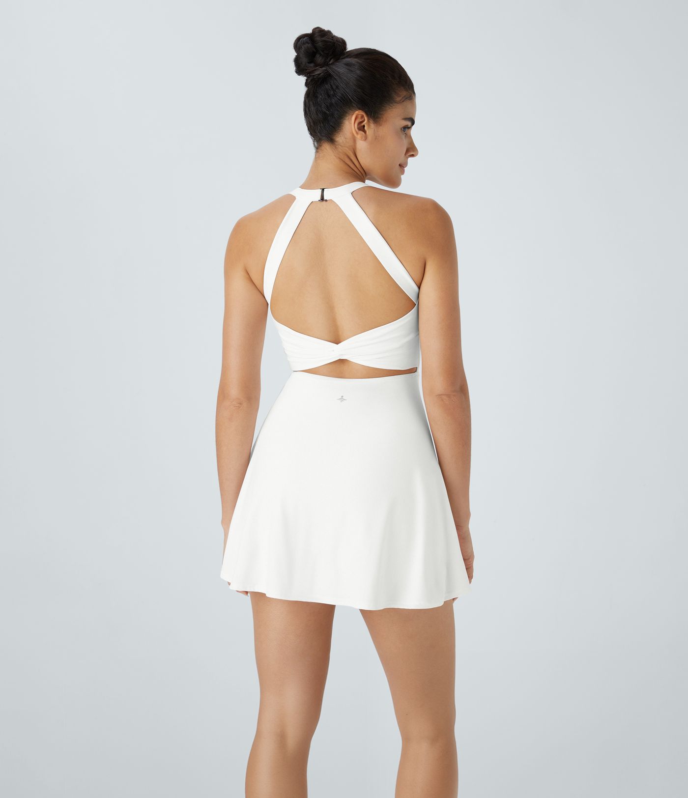 Backless Twisted Active Dress A-C Cups