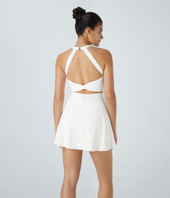 Backless Twisted Active Dress A-C Cups