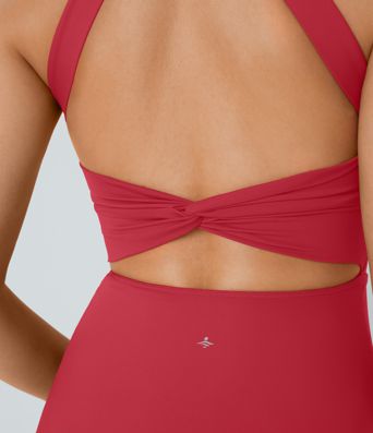 Robe active dos nu torsadée
