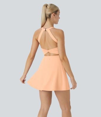 SoftlyZero™ Airy Backless Twisted Cool Touch Dance Active Dress-Easy Peezy Edition