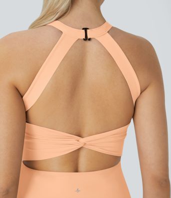SoftlyZero™ Airy Backless Twisted Cool Touch Dance Active Dress-Easy Peezy Edition