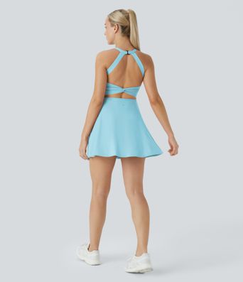 SoftlyZero™ Airy Backless Twisted Cool Touch Dance Active Dress-Easy Peezy Edition