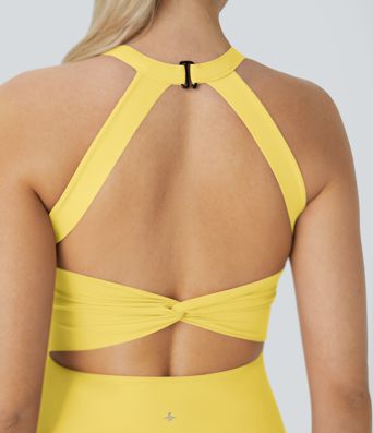 SoftlyZero™ Airy Backless Twisted Cool Touch Dance Active Dress-Easy Peezy Edition