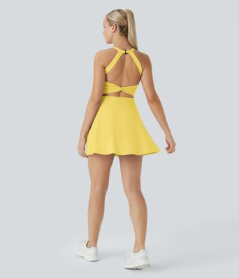 SoftlyZero™ Airy Backless Twisted Cool Touch Dance Active Dress-Easy Peezy Edition