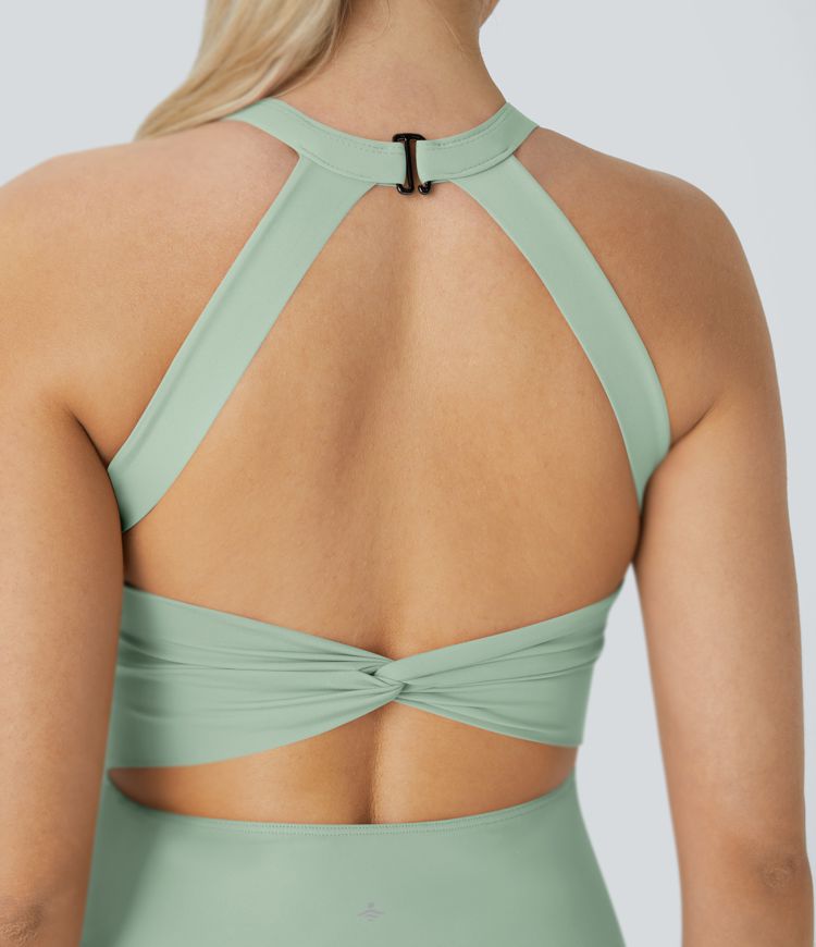 Softlyzero™ Airy Backless Twisted Cool Touch Dance Active Dress-Easy Peezy Edition