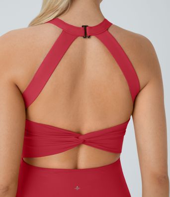 Robe active dos nu torsadée