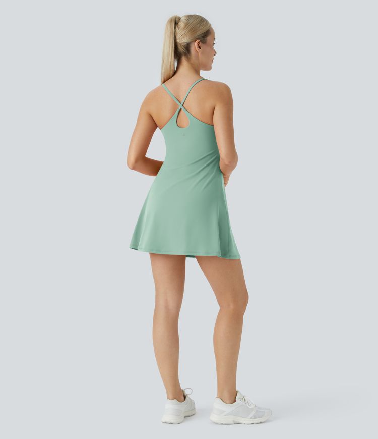 SoftlyZero™ Plush Backless Active Dress