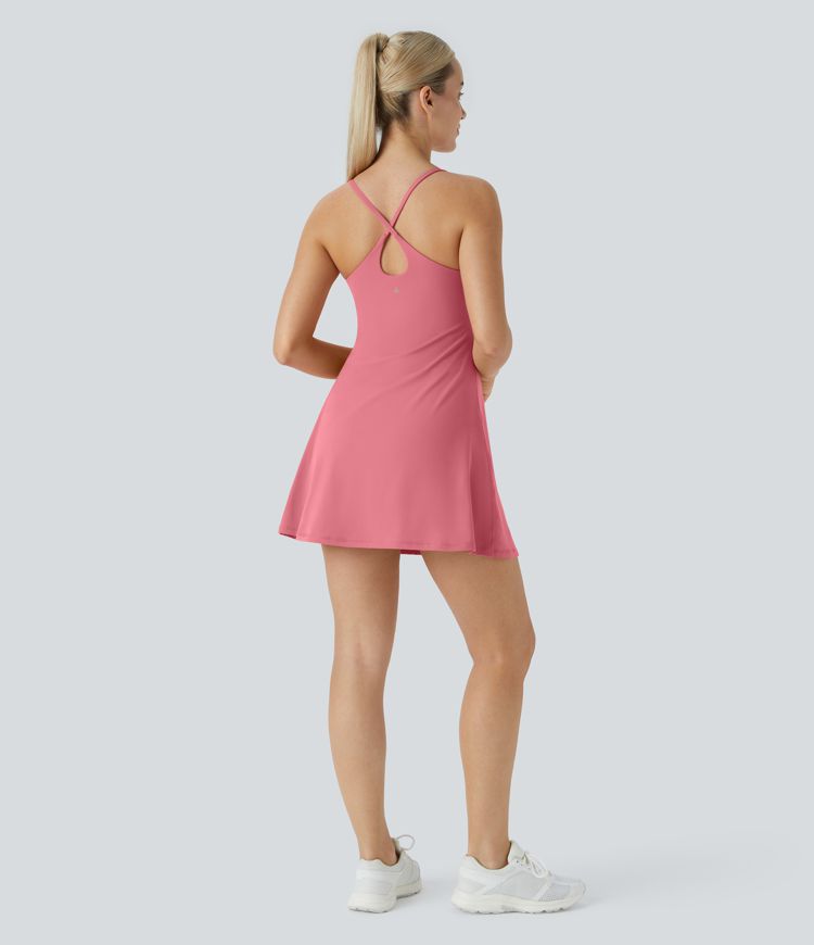 SoftlyZero™ Plush Backless Active Dress