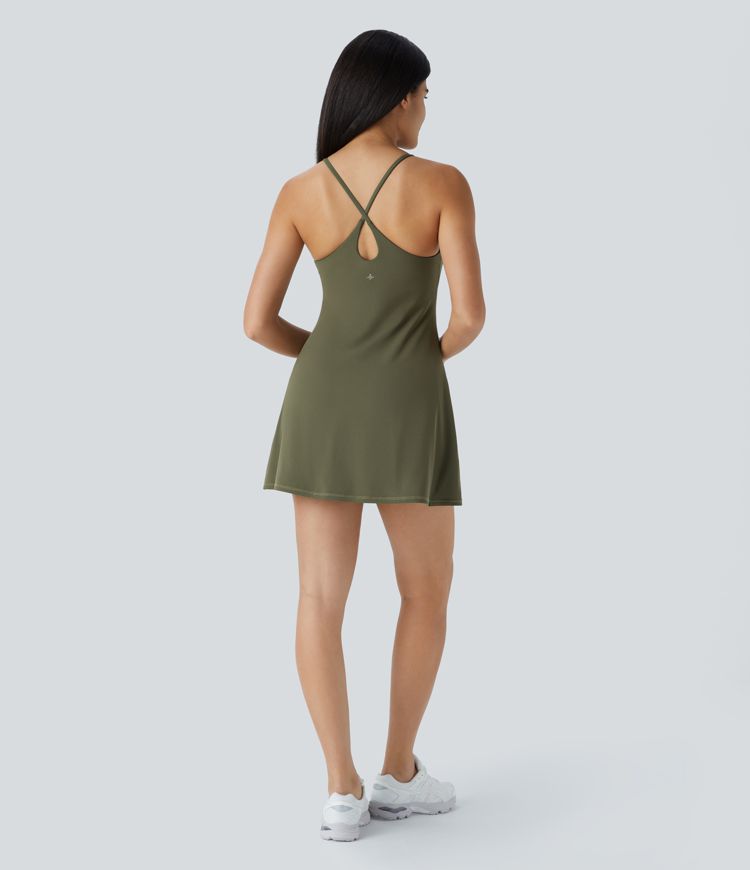 SoftlyZero™ Plush Backless Active Dress