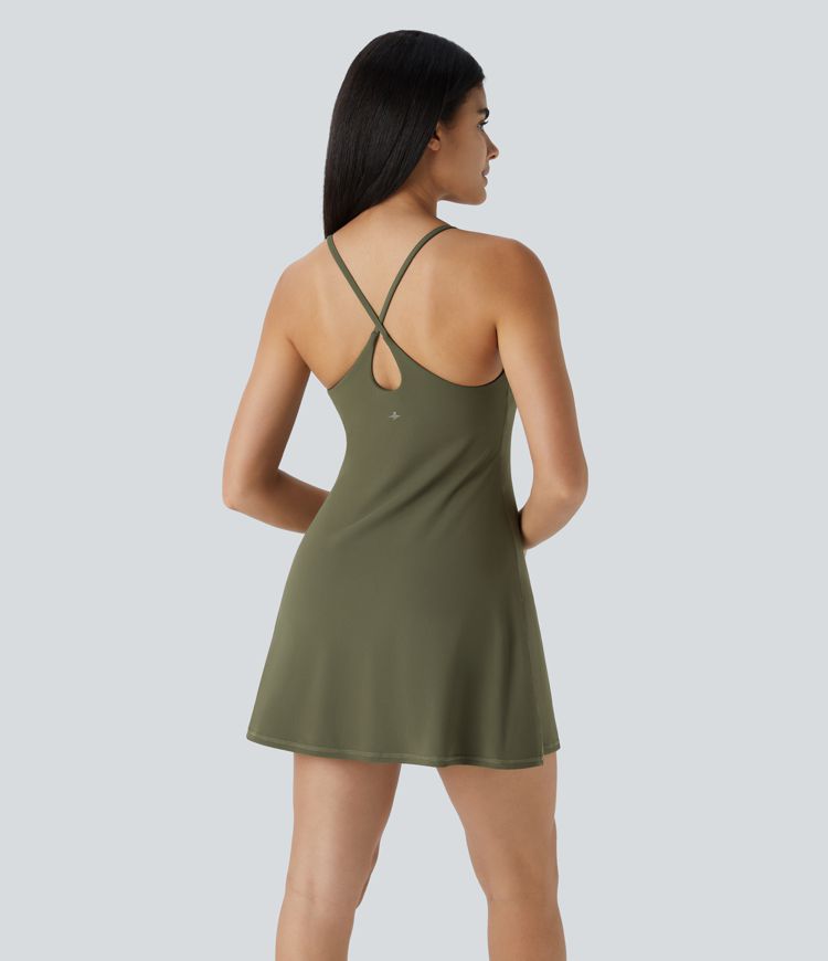SoftlyZero™ Plush Backless Active Dress