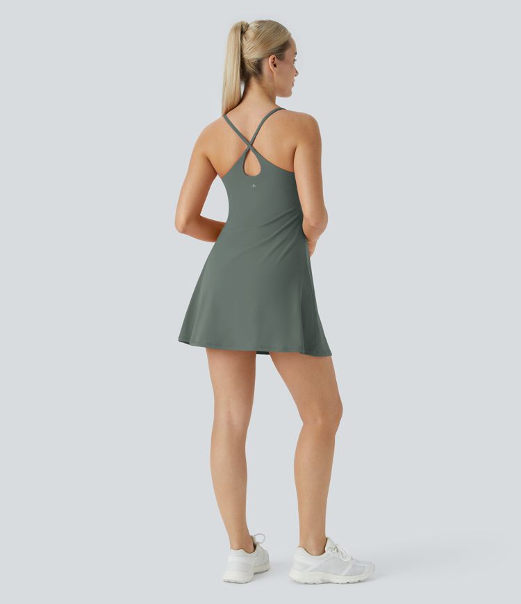 SoftlyZero™ Plush Backless Active Dress A-C Cups