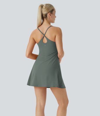 SoftlyZero™ Plush Backless Active Dress A-C Cups