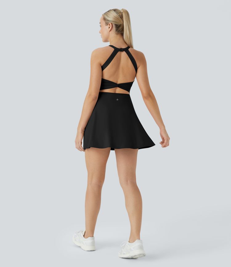 Softlyzero™ Airy Backless Twisted  Dance Tennis Dress-Easy Peezy Edition