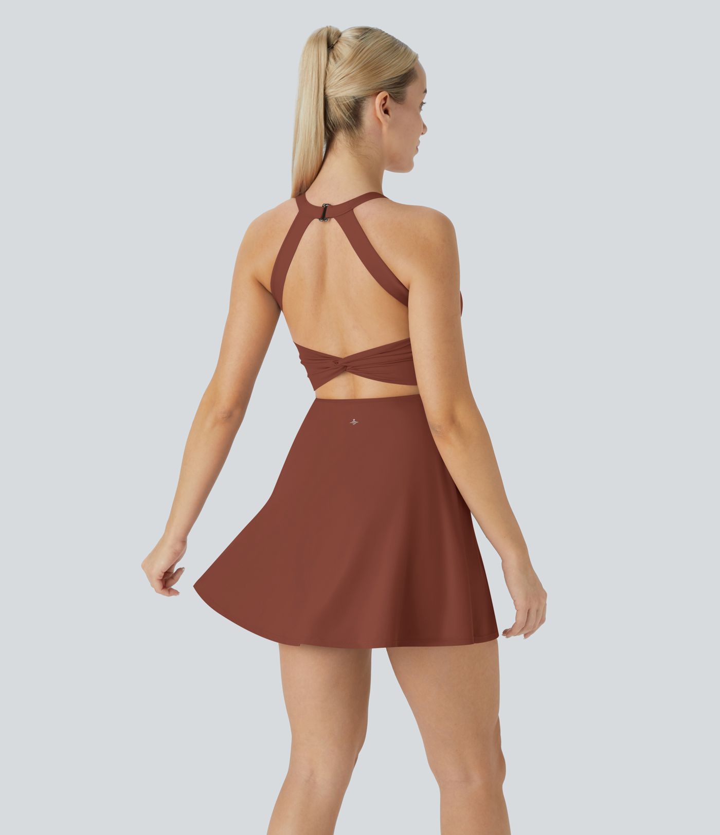SoftlyZero™ Airy Backless Twisted Cool Touch Dance Active Dress-Easy Peezy Edition