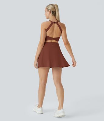 SoftlyZero™ Airy Backless Twisted Cool Touch Dance Active Dress-Easy Peezy Edition