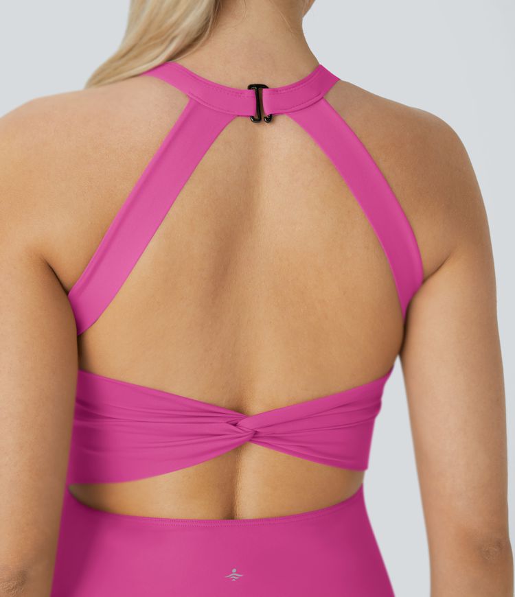 Softlyzero™ Airy Backless Twisted Cool Touch Dance Active Dress-Easy Peezy Edition