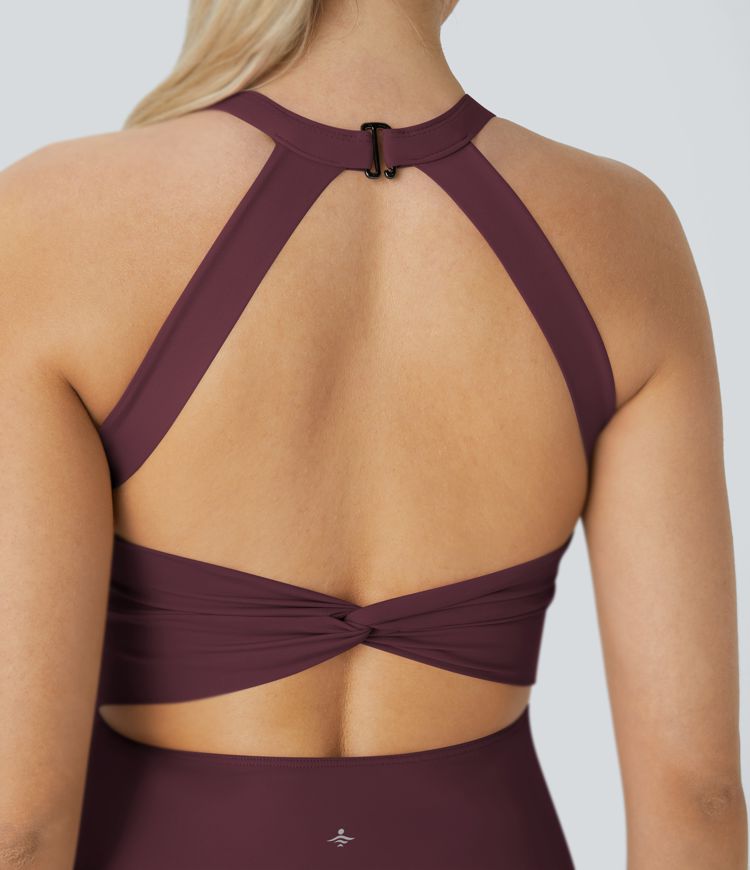 Softlyzero™ Airy Backless Twisted Cool Touch Dance Active Dress-Easy Peezy Edition