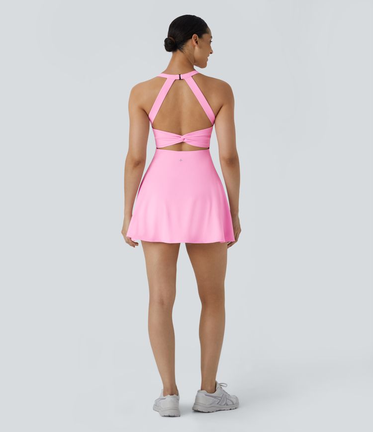 Softlyzero™ Airy Backless Twisted Cool Touch Dance Active Dress-Easy Peezy Edition