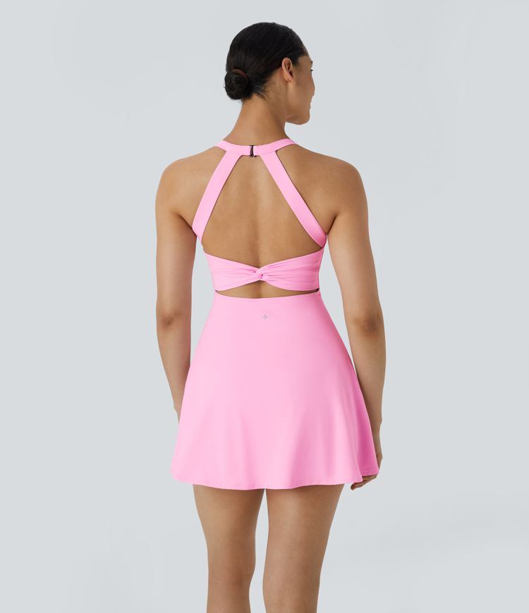 Softlyzero™ Airy Backless Twisted Cool Touch Dance Active Dress-Easy Peezy Edition