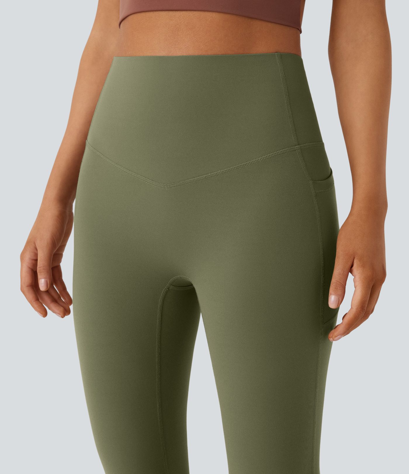 Halara UltraSculpt™ High Waisted Tummy Control Pocket Shaping Yoga Bootcut Leggings