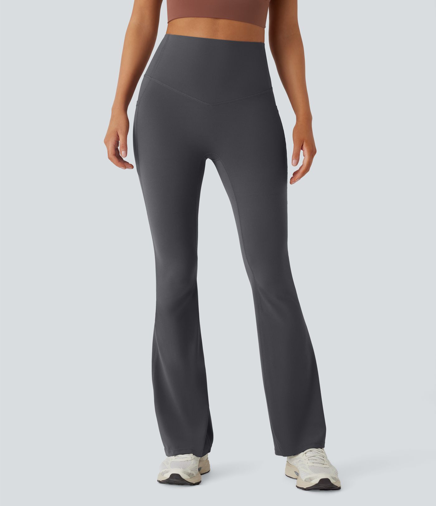 Halara UltraSculpt™ High Waisted Tummy Control Pocket Shaping Yoga Bootcut Leggings