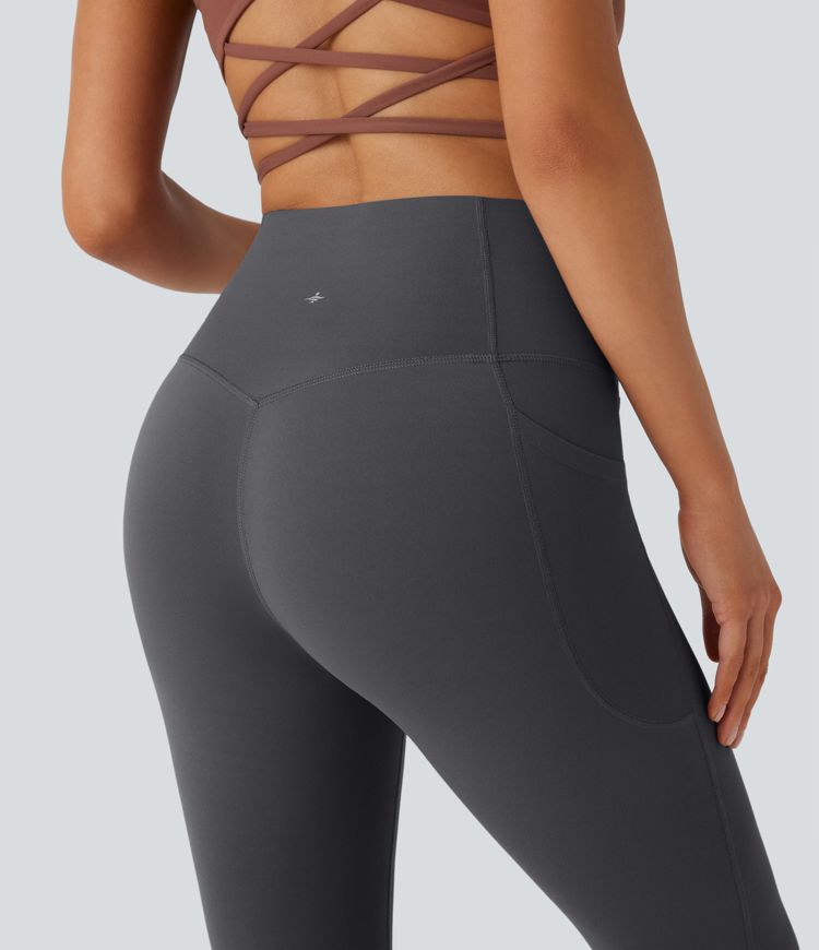 Halara UltraSculpt™ High Waisted Tummy Control Pocket Shaping Yoga Bootcut Leggings