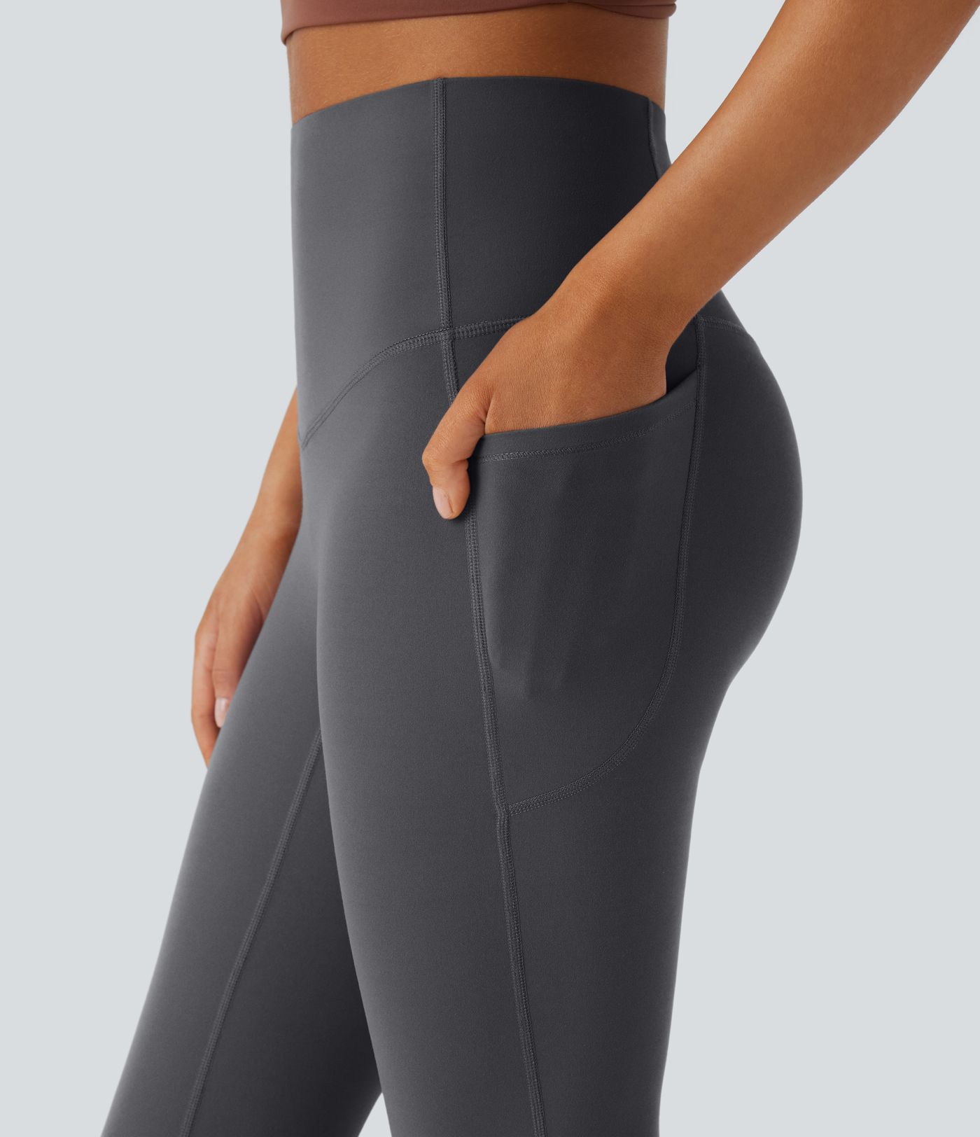 Halara UltraSculpt™ High Waisted Tummy Control Pocket Shaping Yoga Bootcut Leggings