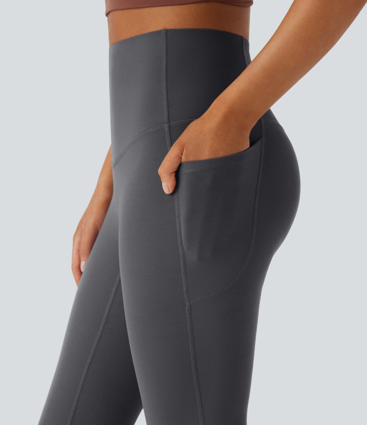 Halara UltraSculpt™ High Waisted Tummy Control Pocket Shaping Yoga Bootcut Leggings