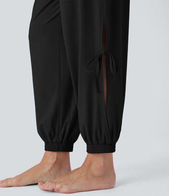 Sleeveless Cut Out Drawstring Pocket  Yoga Jumpsuit-UPF50+