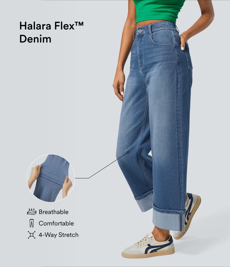 Women's Halara Flex™ High Waisted Multiple Pockets Rolled