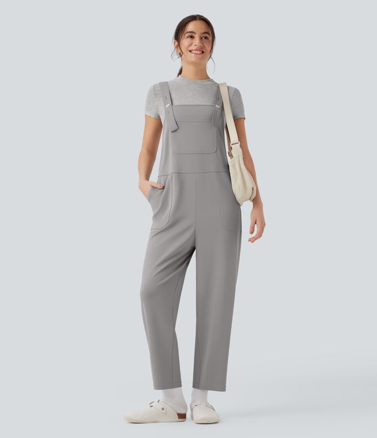 Halara Flex™ Crepe Casual Harem Dungarees with Pockets