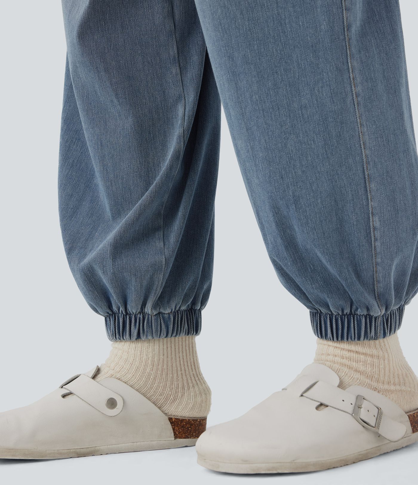 Halara Flex™ Mid Rise Drawstring Casual Sweatpants Jeans with Pockets