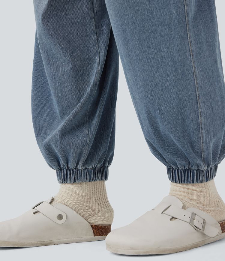 Halara Flex™ Mid Rise Drawstring Casual Sweatpants Jeans with Pockets