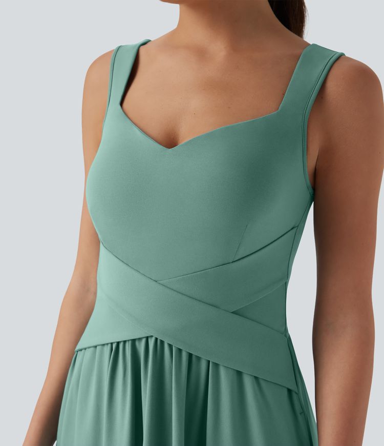 Flowy Maxi Casual Dress with Pockets