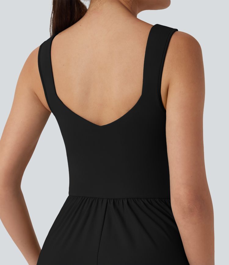 Flowy Maxi Casual Dress with Pockets