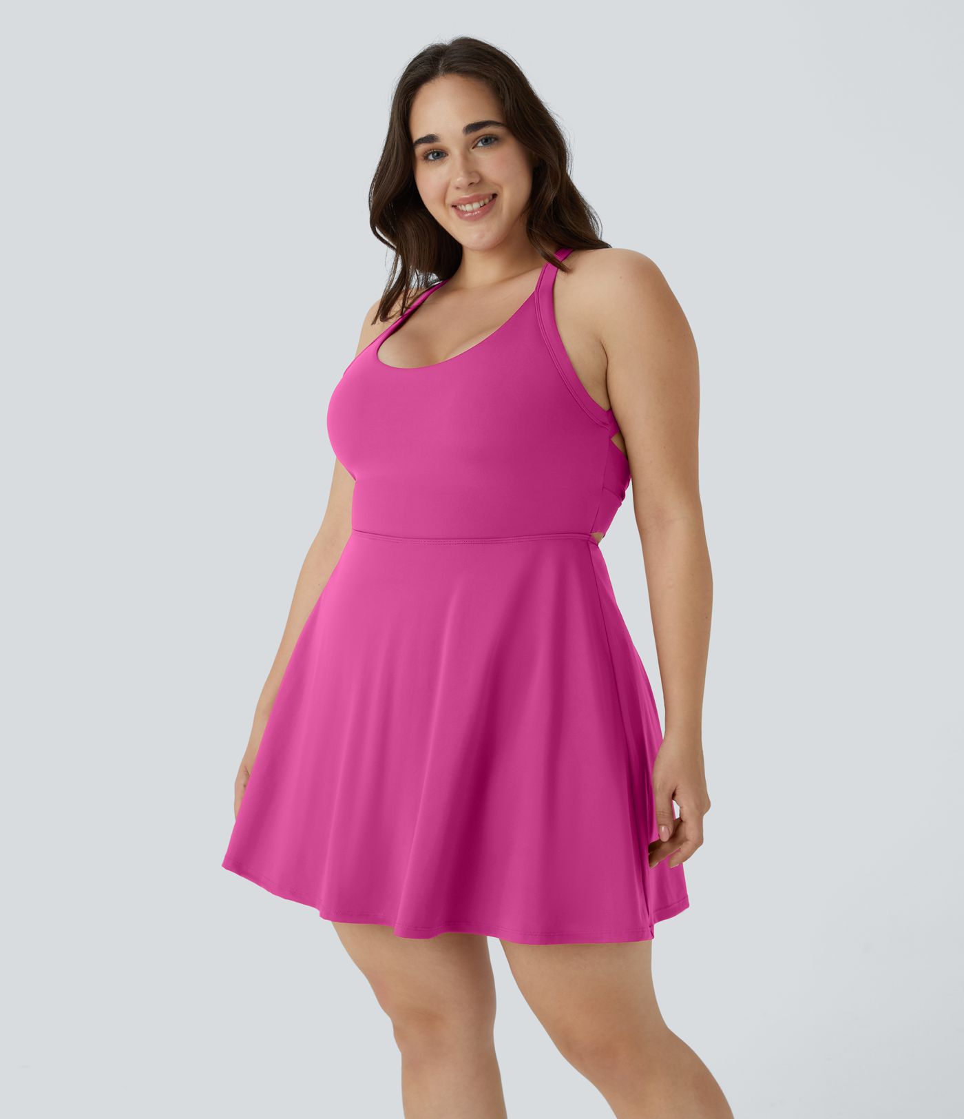 Robe d&#39;exercice 2 en 1 à poches découpées, grande taille - Easy Peezy