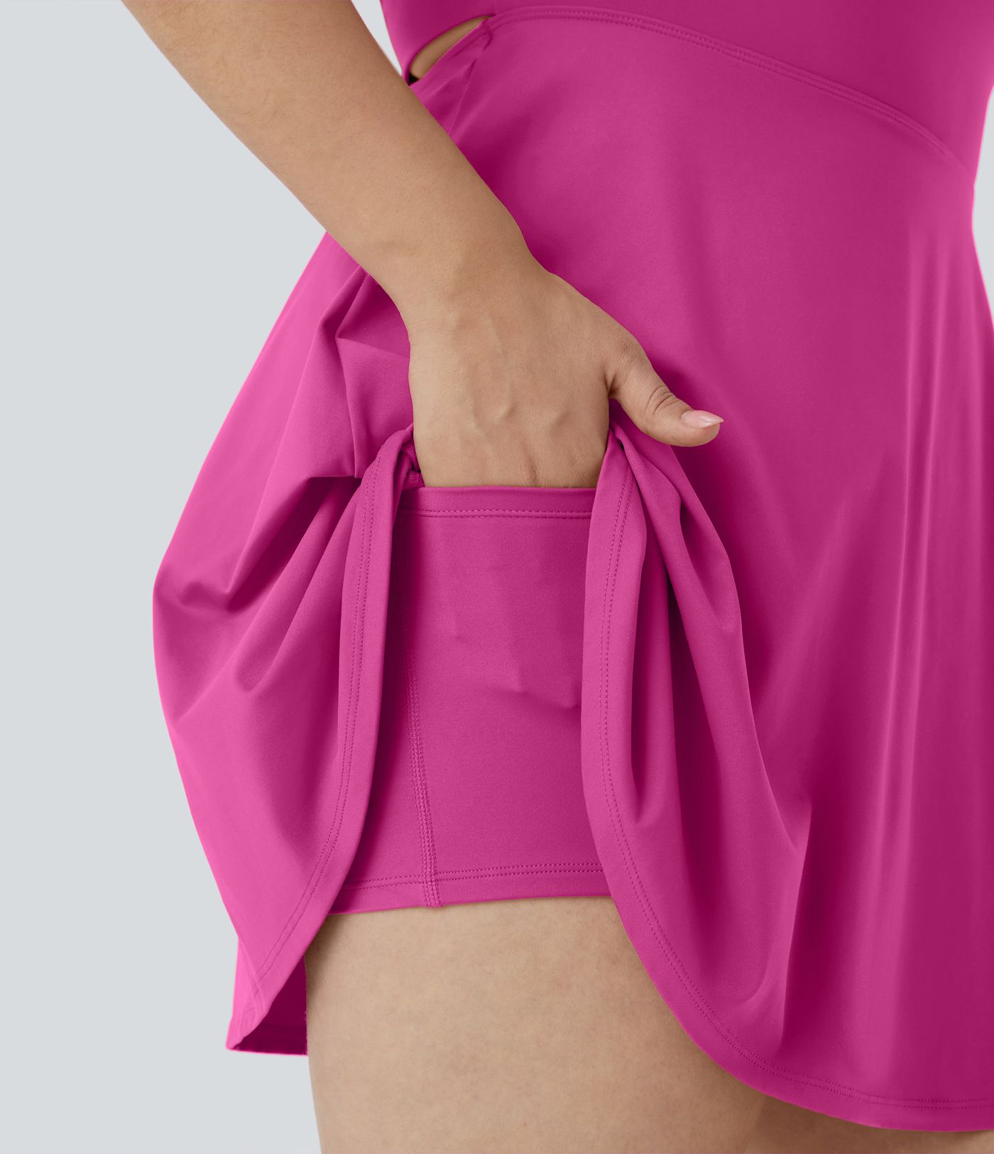 Robe d&#39;exercice 2 en 1 à poches découpées, grande taille - Easy Peezy