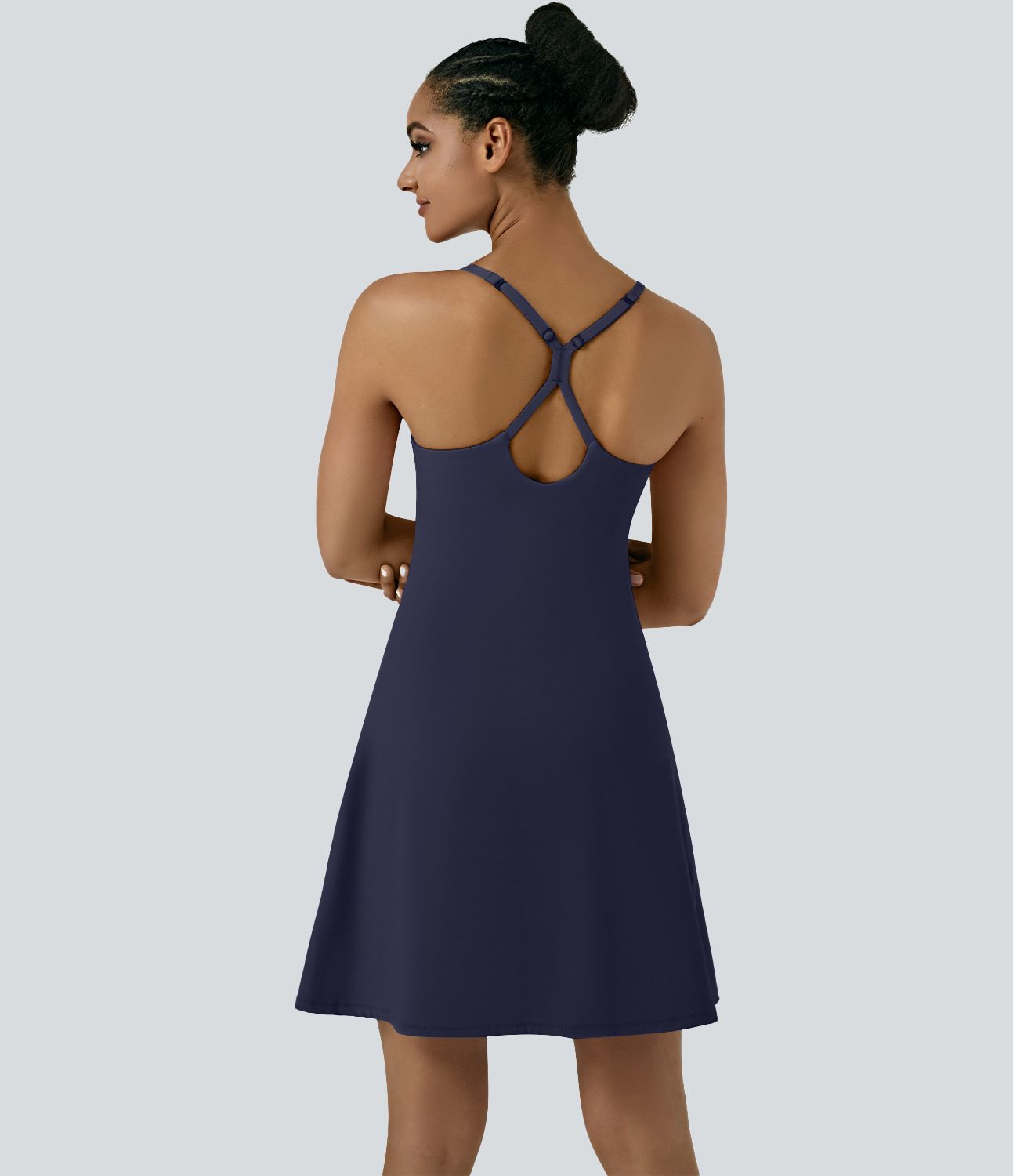 SoftlyZero™ Luftiger Ausschnitt 2-in-1 Tasche Kühl Berührung Länger Aktiv Kleid-UPF50+