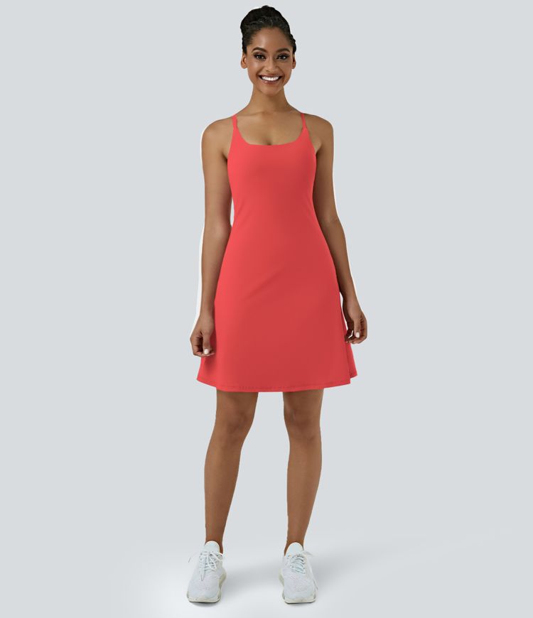 Everyday Softlyzero™ Airy rückenfreies 2-in-1-Aktivitätskleid – Euphoria Air – längeres Kleid und verstellbare Träger-UPF50+