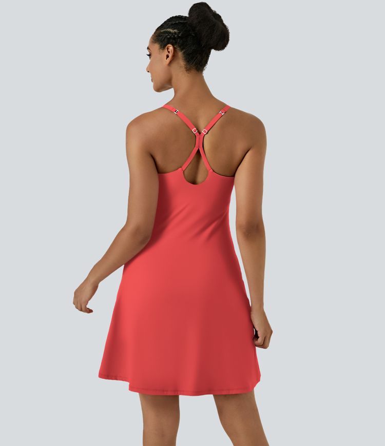 Everyday Softlyzero™ Airy rückenfreies 2-in-1-Aktivitätskleid – Euphoria Air – längeres Kleid und verstellbare Träger-UPF50+