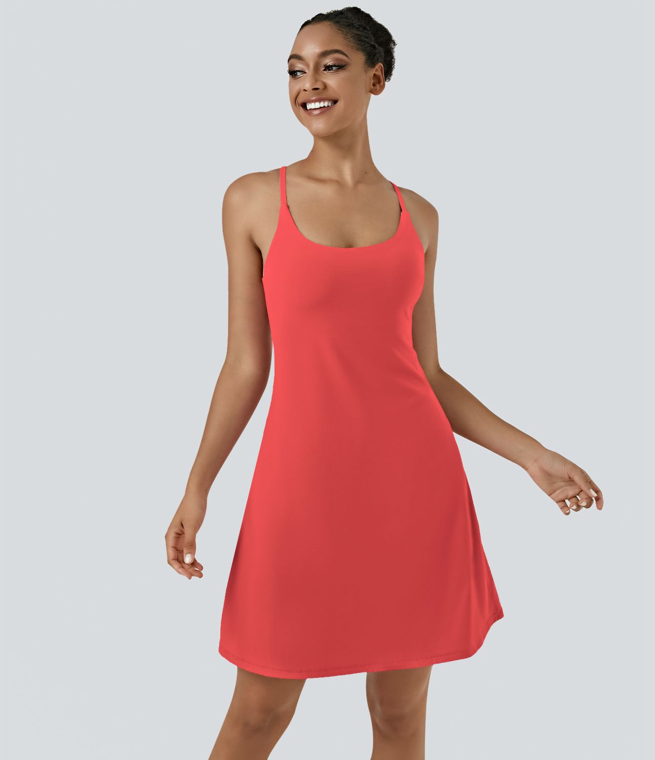 Everyday Softlyzero™ Airy rückenfreies 2-in-1-Aktivitätskleid – Euphoria Air – längeres Kleid und verstellbare Träger-UPF50+