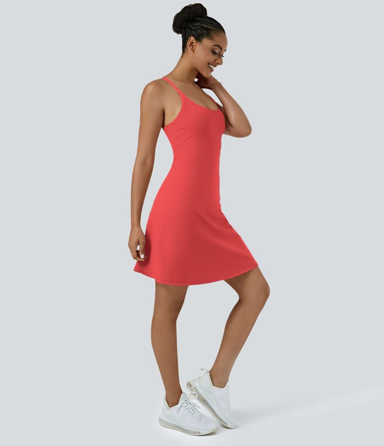 Everyday Softlyzero™ Airy rückenfreies 2-in-1-Aktivitätskleid – Euphoria Air – längeres Kleid und verstellbare Träger-UPF50+