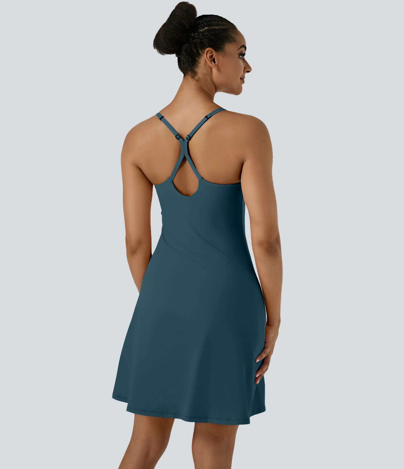 Softlyzero™ Airy Backless Cut Out Adjustable Strap 2-in-1 Pocket Cool Touch Longer Active Dress