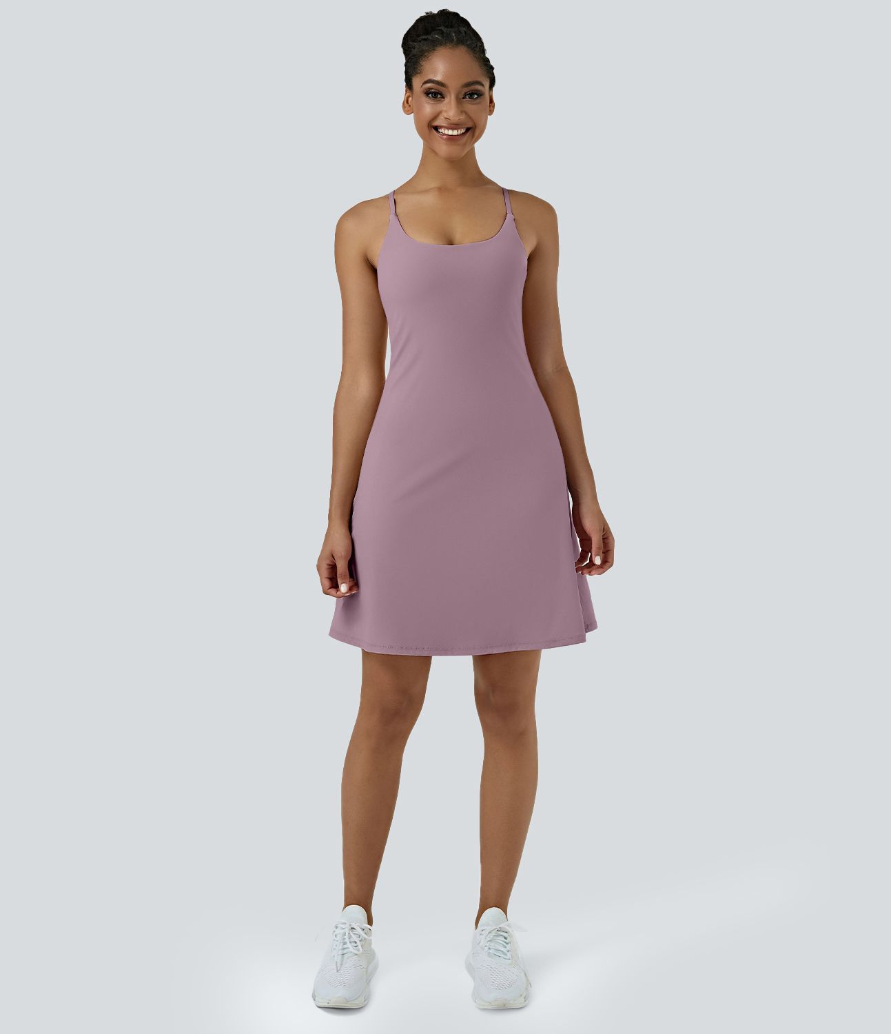 Everyday Softlyzero™ Airy rückenfreies 2-in-1-Aktivitätskleid – Euphoria Air – längeres Kleid und verstellbare Träger