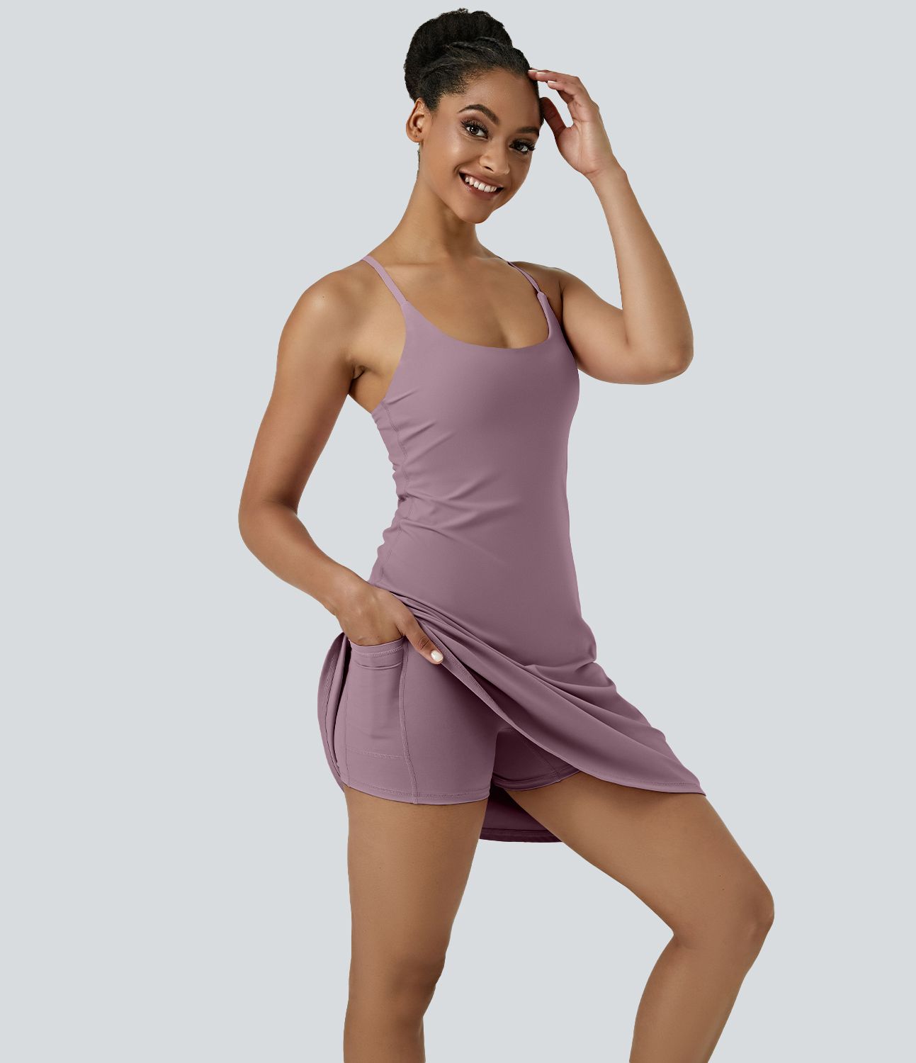 Everyday Softlyzero™ Airy rückenfreies 2-in-1-Aktivitätskleid – Euphoria Air – längeres Kleid und verstellbare Träger